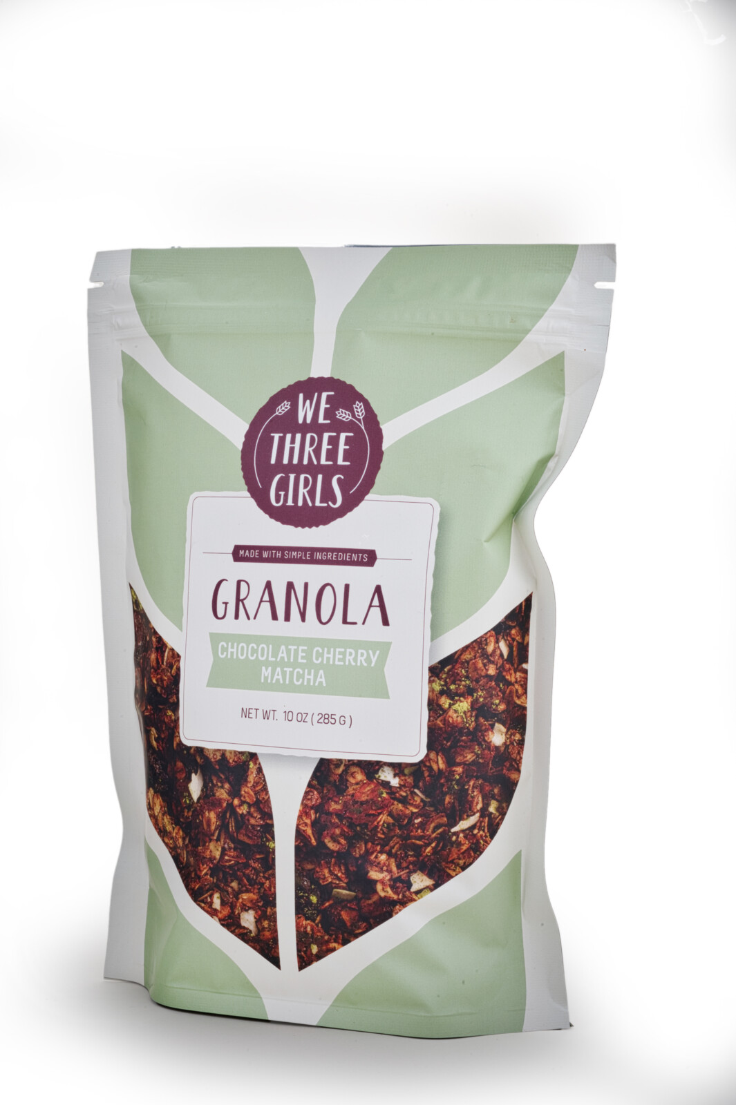 Chocolate Cherry Matcha Granola, We Three Girls, LLC