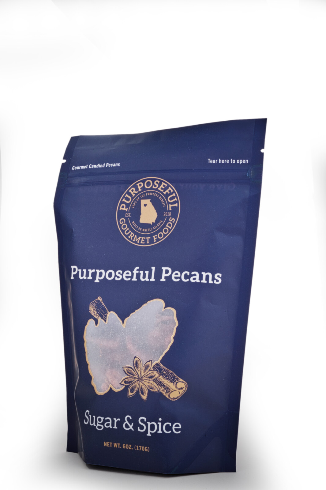 Purposeful Pecans: Sugar & Spice, Purposeful Gourmet Foods: Meals On Wheels Atlanta Social Enterprise