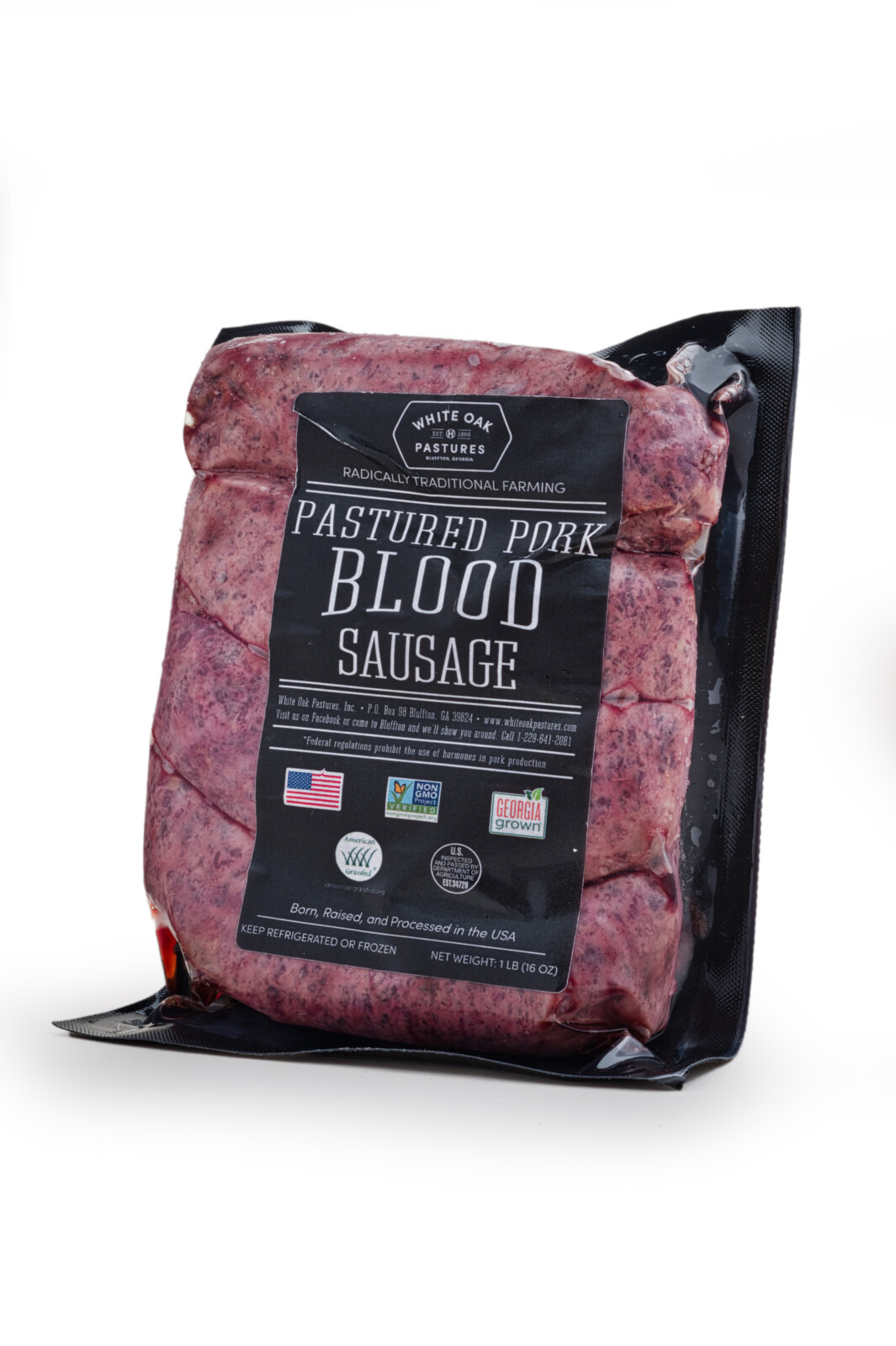 Pastured Pork Blood Sausage, White Oak Pastures