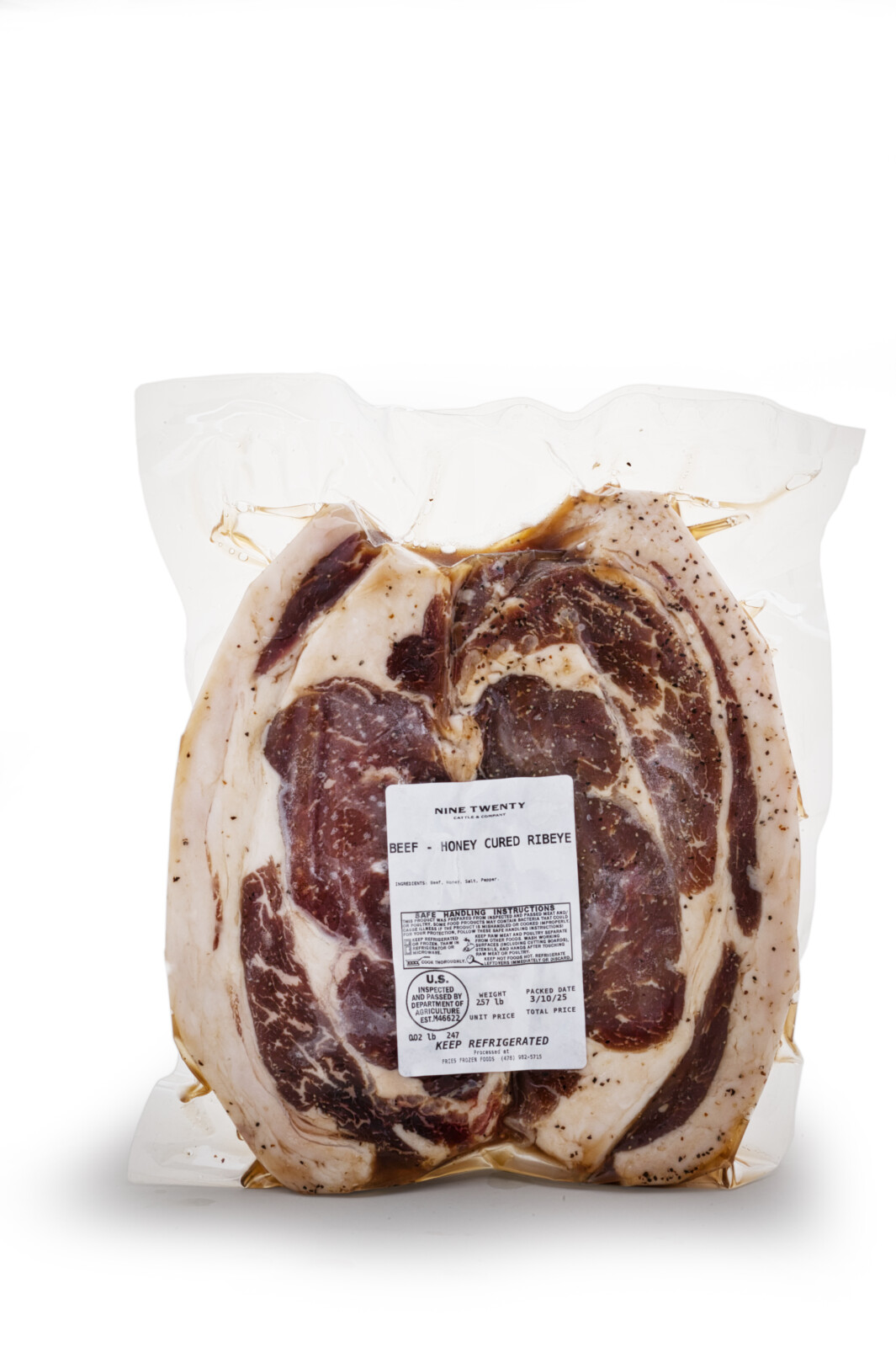 Nine Twenty Company Honey Cured Ribeye