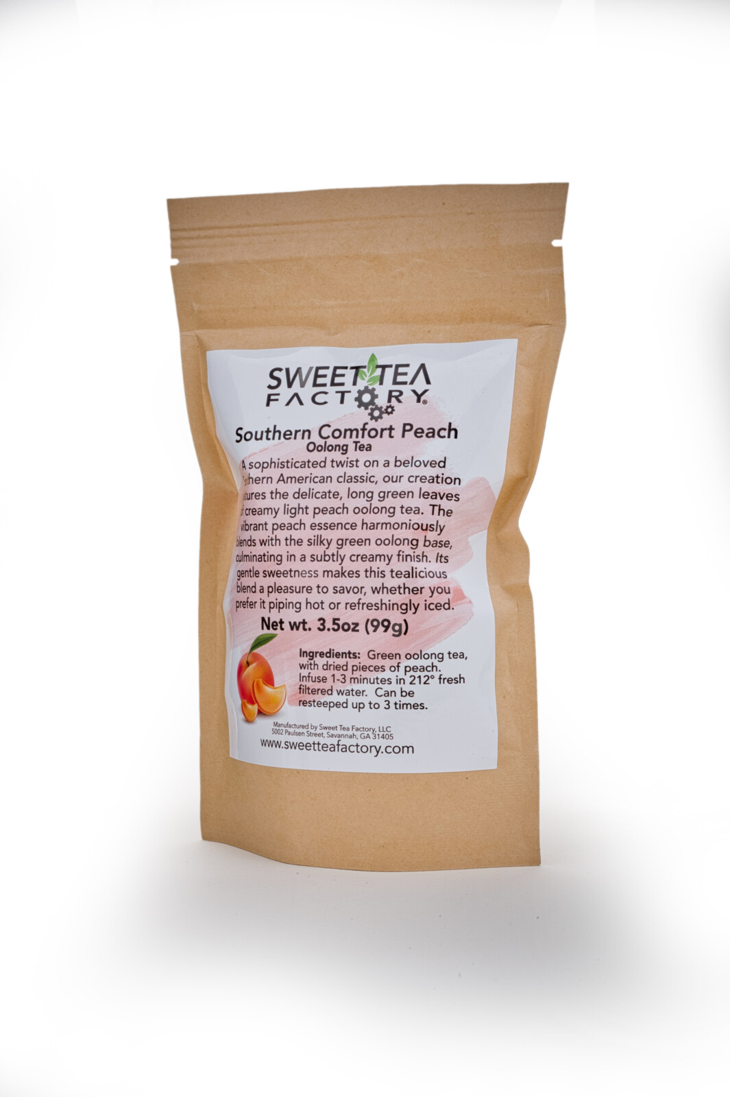 Southern Comfort Peach Oolong Tea, Sweet Tea Factory