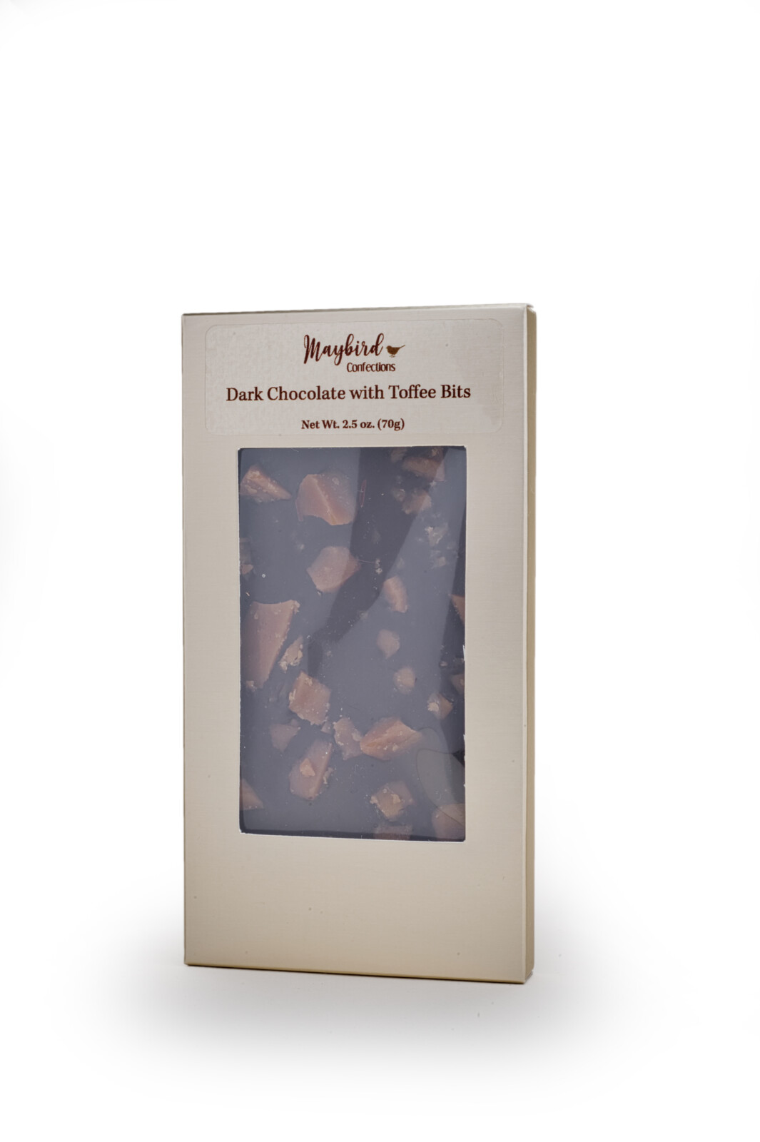 Maybird Confections Dark Chocolate with Toffee Bits