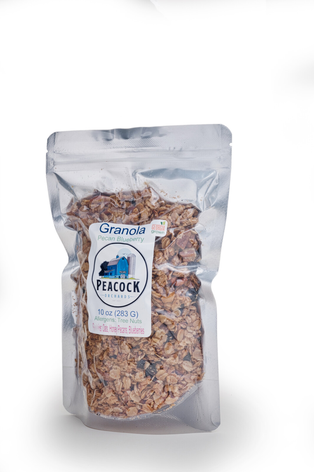 Pecan Blueberry Granola, Peacock Orchards, LLC