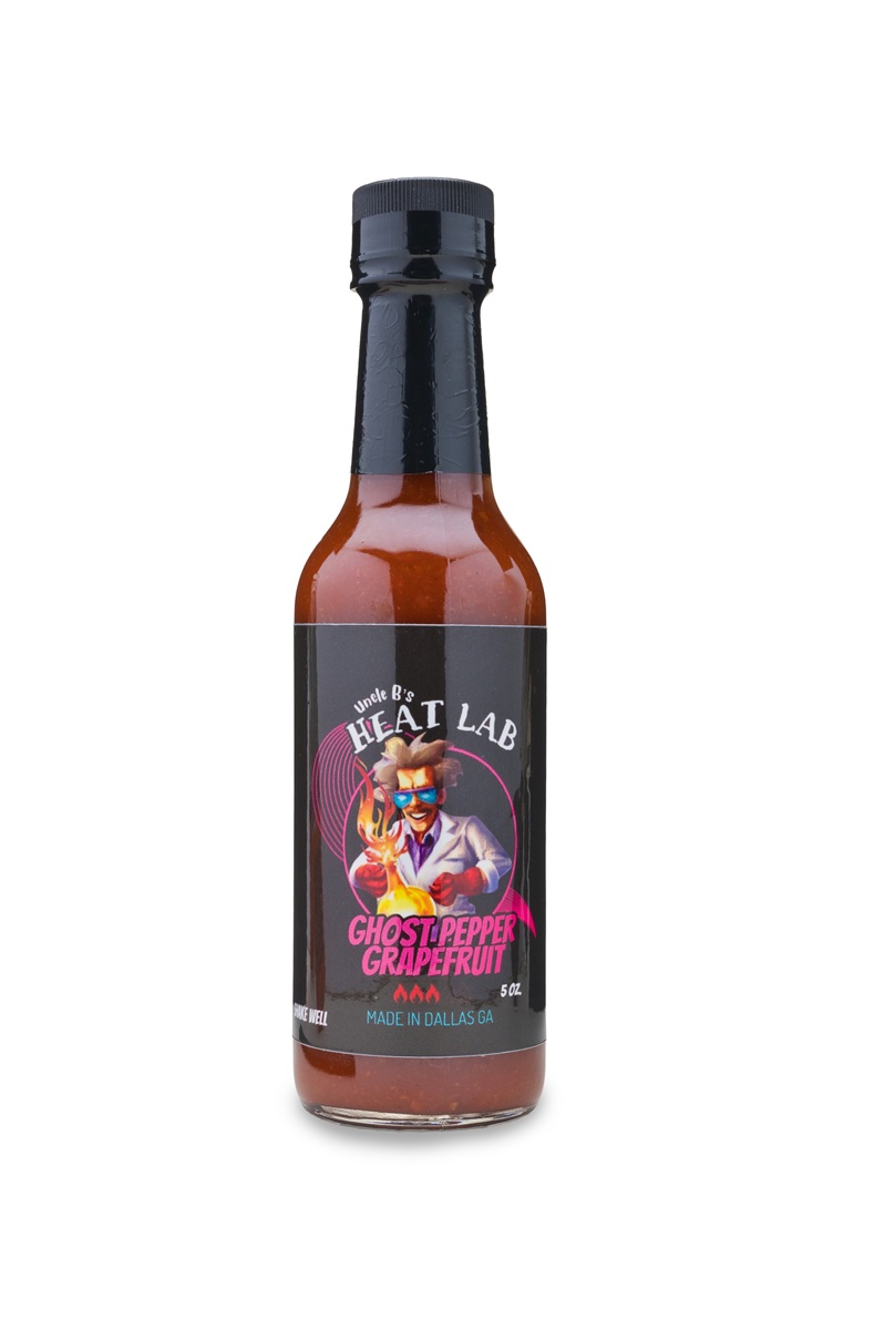Ghost Pepper Grapefruit Hot Sauce from Uncle B's Heat Lab